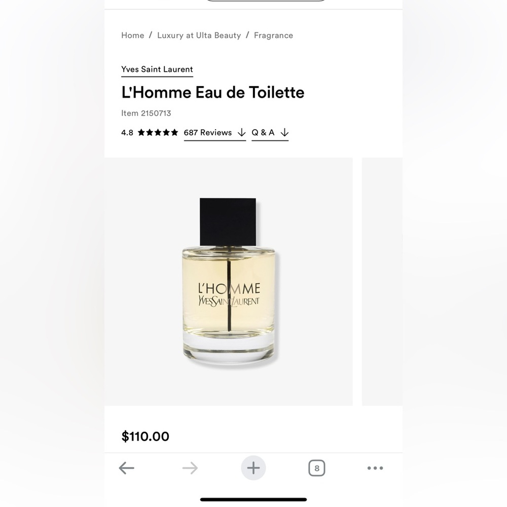 YSL L’Homme Men’s Cologne